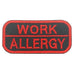 WORK ALLERGY PATCH - BLACK RED