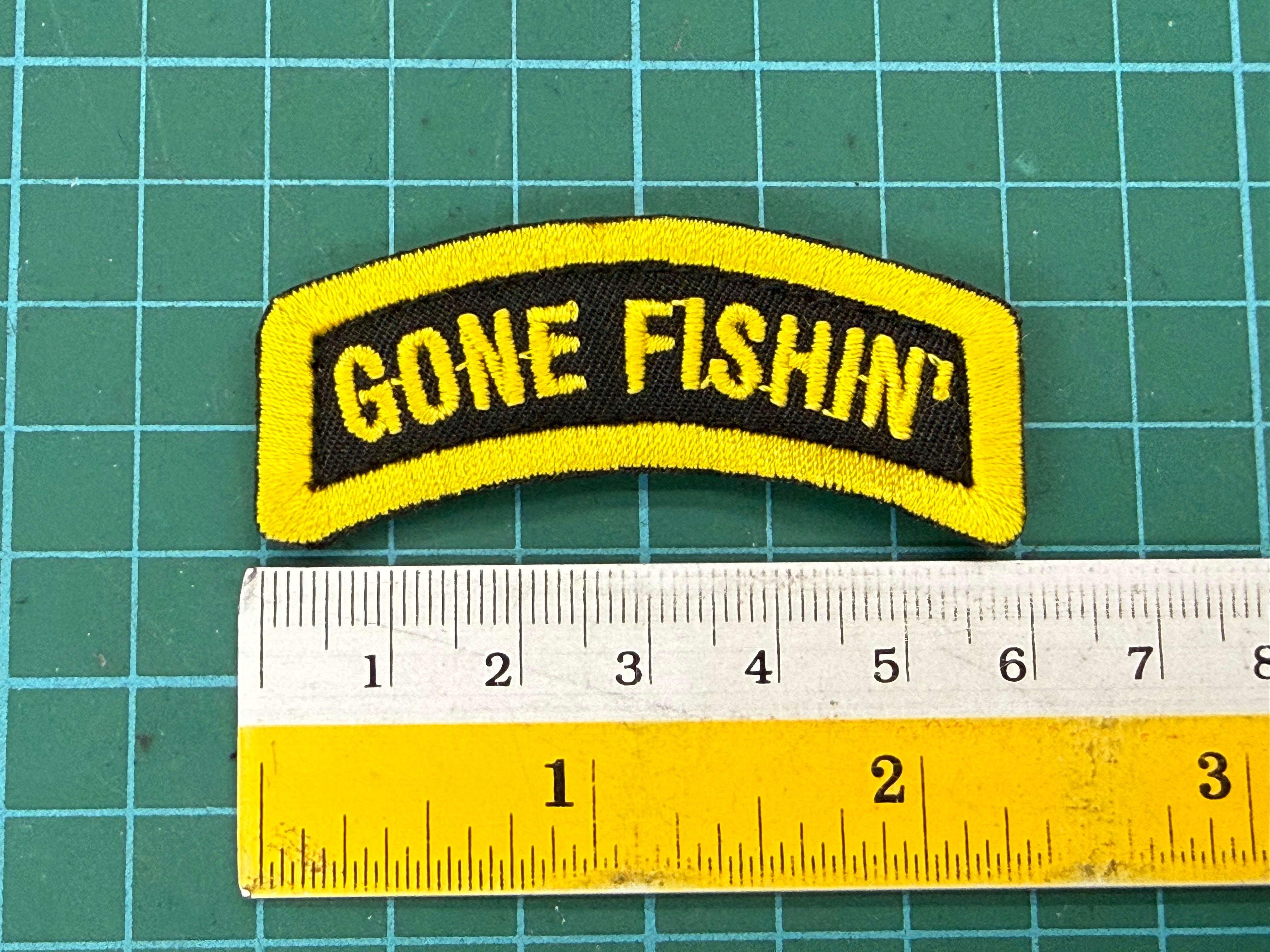 GONE FISHIN’ TAB - 6CM VELCRO PATCH