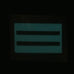 BLUE GLOW IN THE DARK RANK PATCH - CAPTAIN