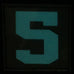 BIG NUMBER 5 PATCH - BLUE GLOW IN THE DARK