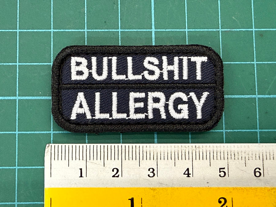 BULLSHIT ALLERGY PATCH - NAVY BLUE (5 CM X 2.5 CM)