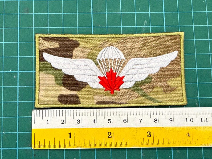 Canadian Parachutist Airborne Jump Wing Badge (10 cm x 5 cm)