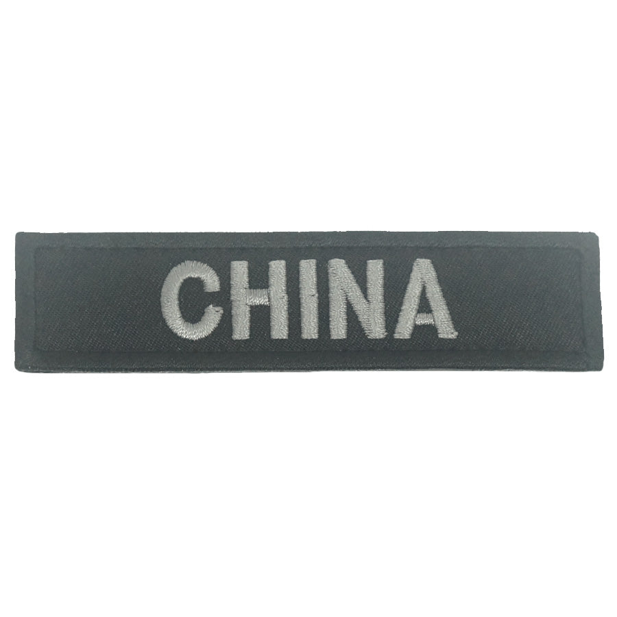 CHINA COUNTRY TAG - BLACK FOLIAGE