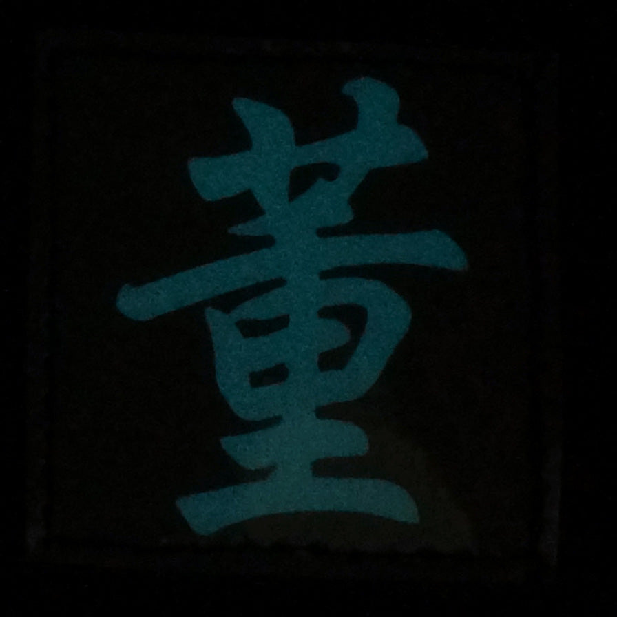 CHINESE SURNAME GLOW IN THE DARK PATCH - DONG 董