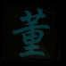 CHINESE SURNAME GLOW IN THE DARK PATCH - DONG 董