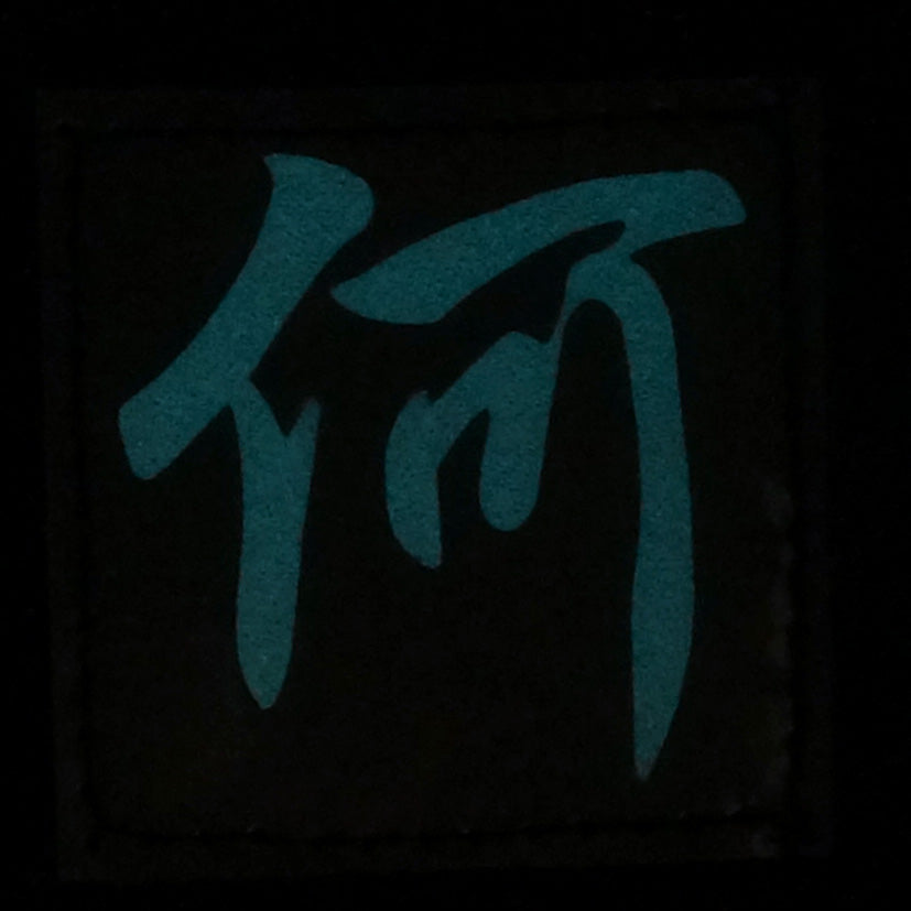 CHINESE SURNAME GLOW IN THE DARK PATCH - HE 何