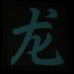 CHINESE SURNAME GLOW IN THE DARK PATCH - LONG 龙