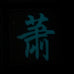 CHINESE SURNAME GLOW IN THE DARK PATCH - XIAO 萧