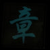 CHINESE SURNAME GLOW IN THE DARK PATCH - ZHANG 章
