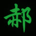 CHINESE SURNAME GLOW IN THE DARK PATCH - HAO 郝