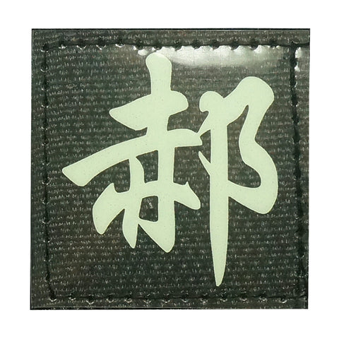 CHINESE SURNAME GLOW IN THE DARK PATCH - HAO 郝