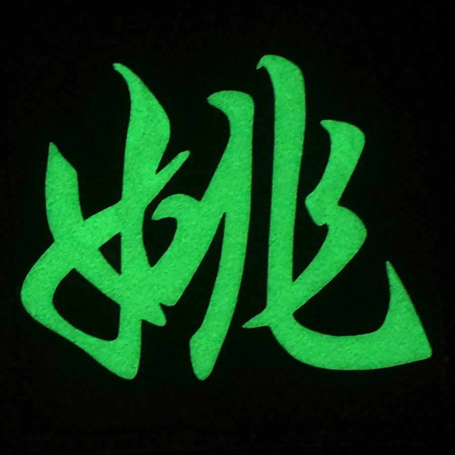 CHINESE SURNAME GLOW IN THE DARK PATCH - YAO 姚