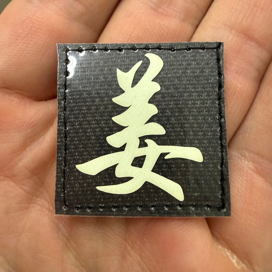 CHINESE SURNAME GLOW IN THE DARK PATCH - JIANG 姜