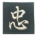 CHINESE SURNAME VELCRO PATCH - ZHONG 忠