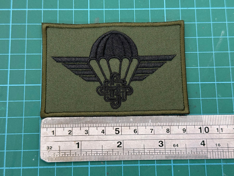 Croatian Parachutist Airborne Jump Wing Embroidery Patch - (Basic, 9 cm x 6 cm)