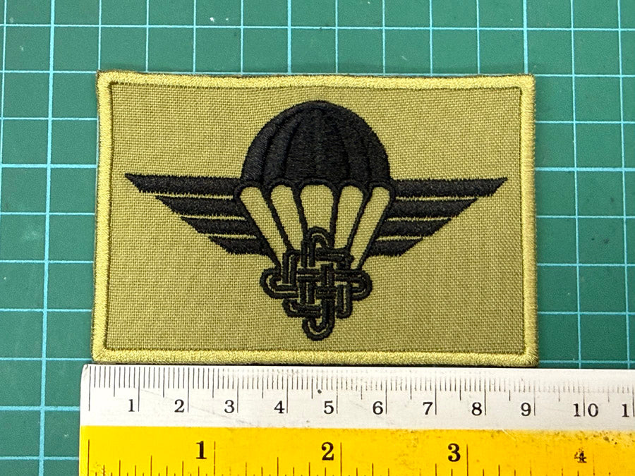 Croatian Parachutist Airborne Jump Wing Embroidery Patch - (Basic, 9 cm x 6 cm)