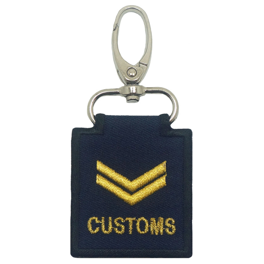 MINI CUSTOMS RANK KEYCHAIN - CUSTOMS OFFICER (CO)