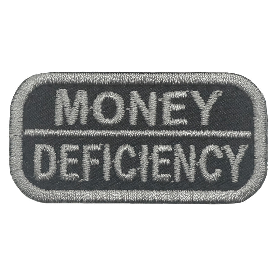MONEY DEFICIENCY PATCH - BLACK FOLIAGE