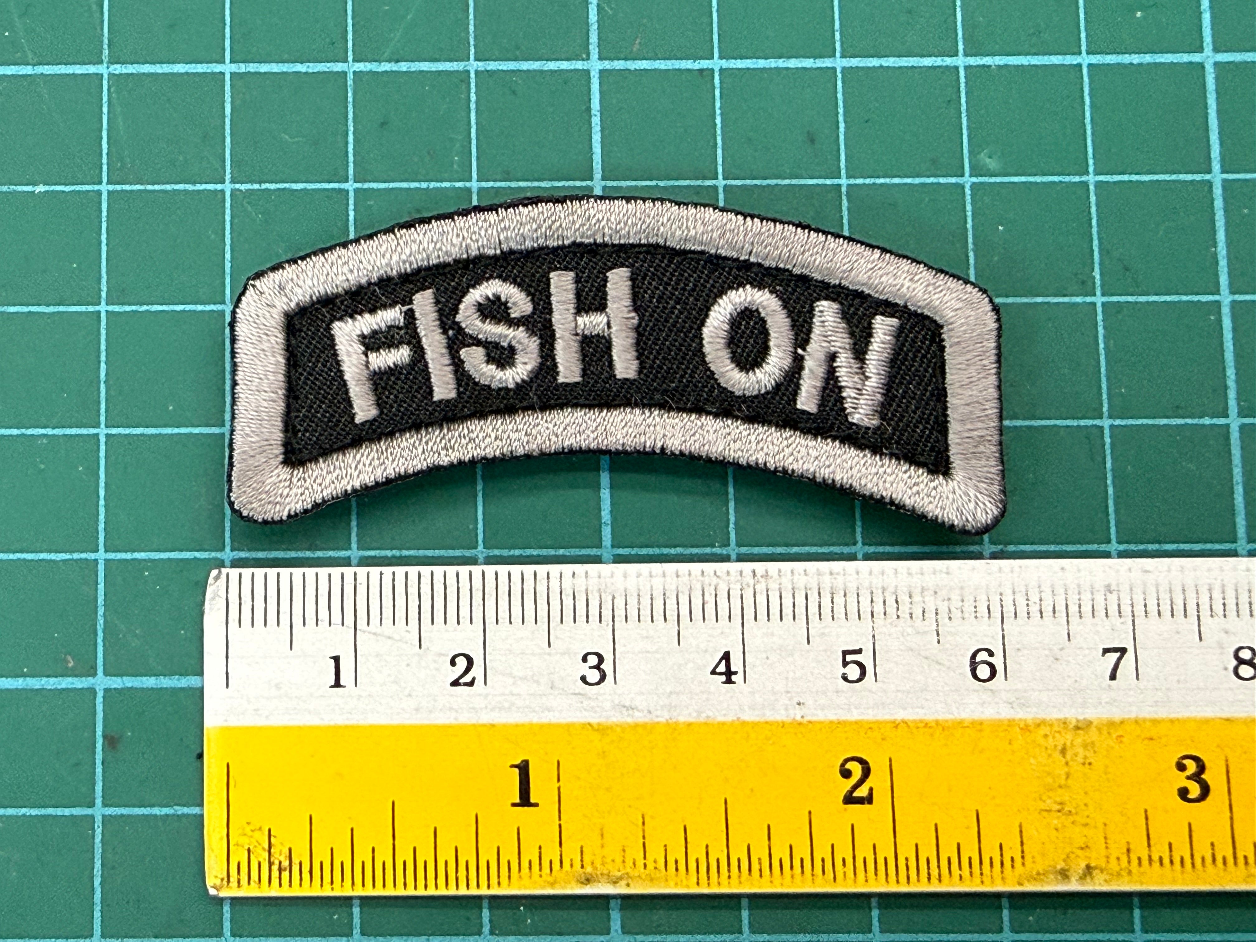 FISH ON TAB - 6CM VELCRO PATCH