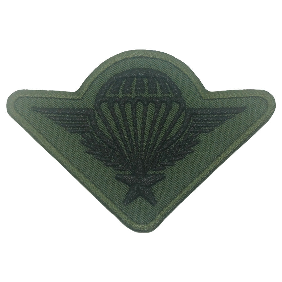 French Army Parachute Brevet Airborne Badge (OD Green) - Embroidered Patch