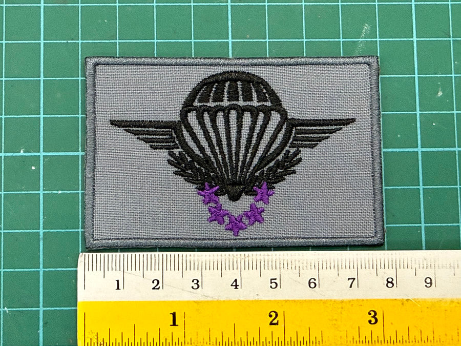 French Operational Free Fall Jump Wing Badge (7.8 cm x 4.9 cm)