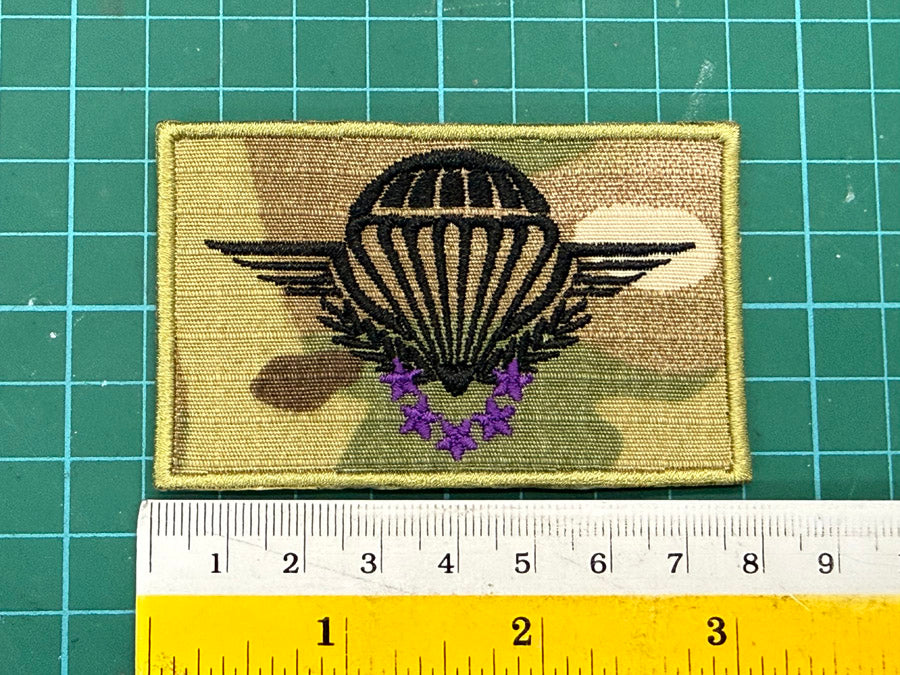 French Operational Free Fall Jump Wing Badge (7.8 cm x 4.9 cm)