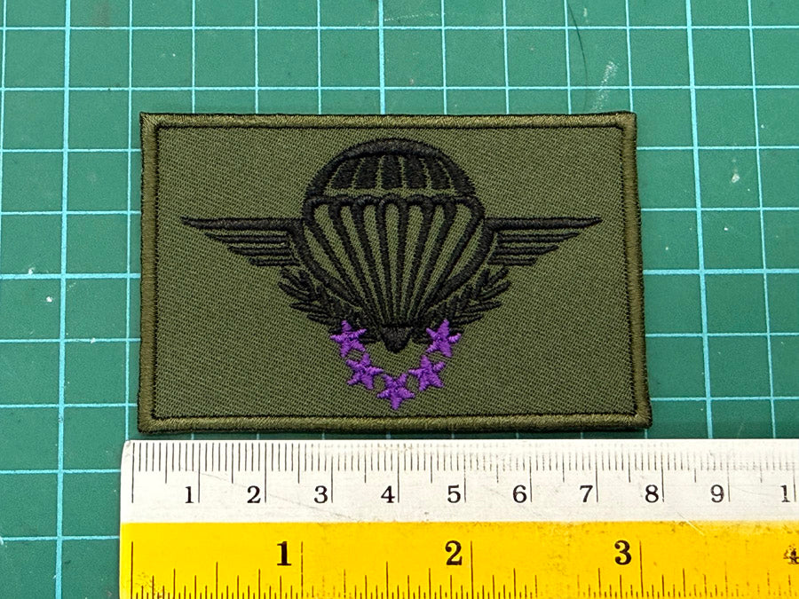 French Operational Free Fall Jump Wing Badge (7.8 cm x 4.9 cm)