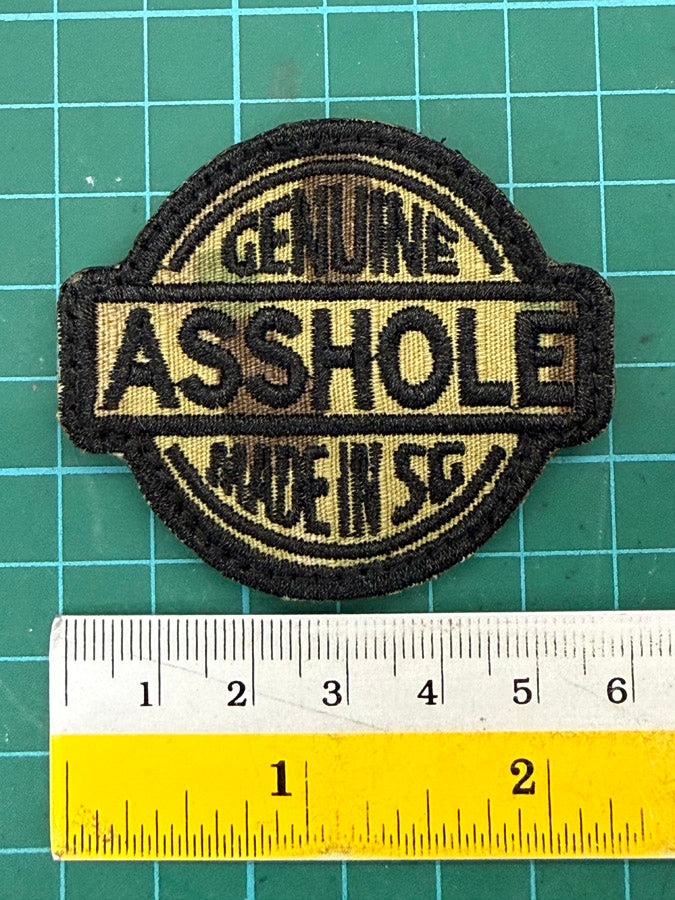 GENUINE ASSHOLE MADE IN SG PATCH - MULTICAM