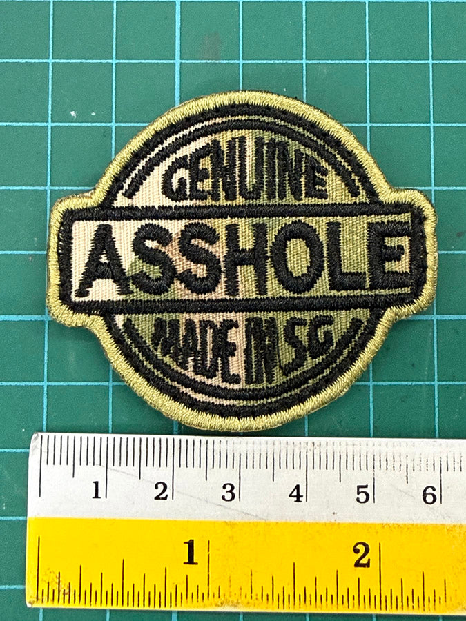 GENUINE ASSHOLE MADE IN SG PATCH - MULTICAM