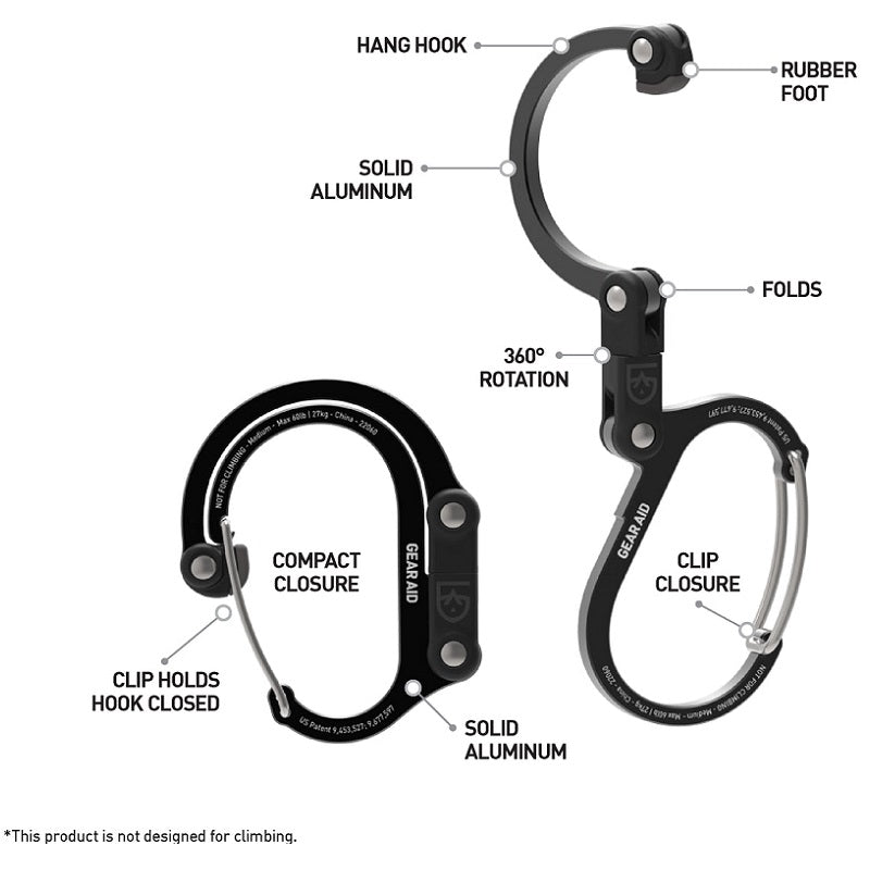 GEAR AID HEROCLIP MEDIUM - SHADE OF GRAY