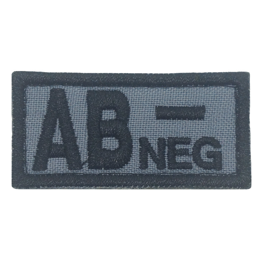 HGS BLOOD GROUP PATCH - AB NEGATIVE (GRAY)