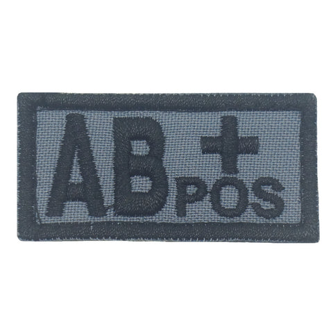 HGS BLOOD GROUP PATCH - AB POSITIVE (GRAY)