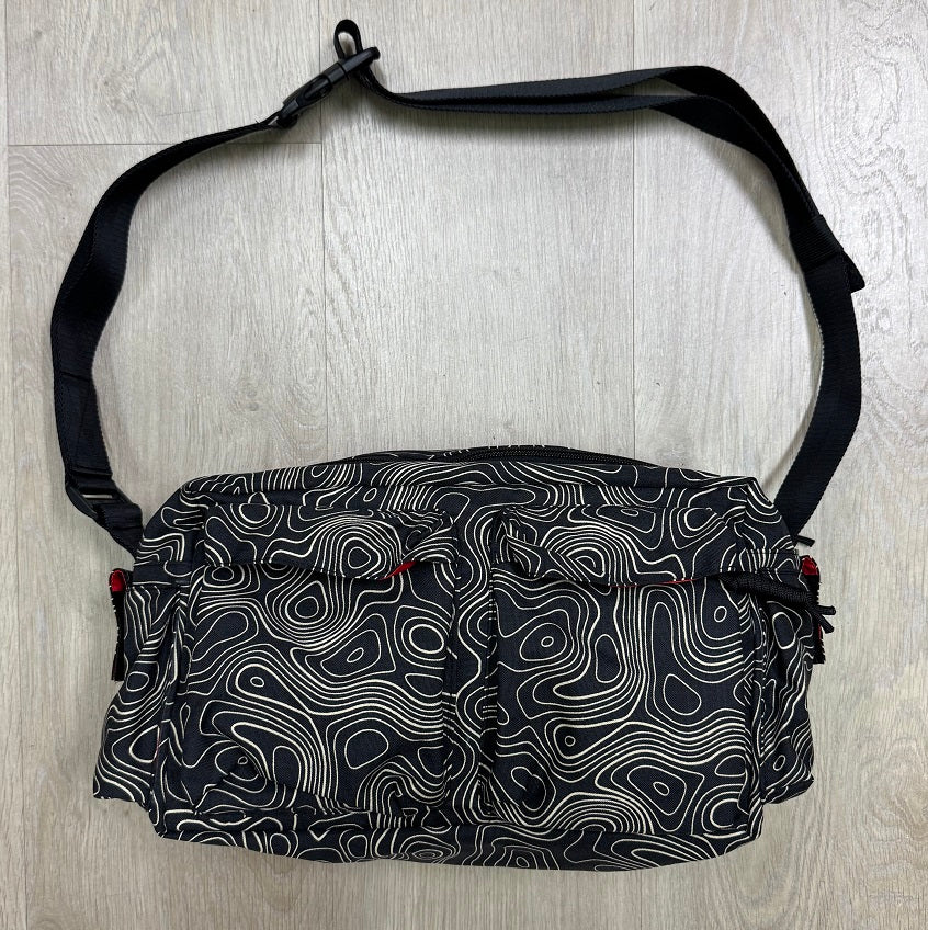 HGS Twin Pocket Tactical Sling Bag 8L (Black Terrain)