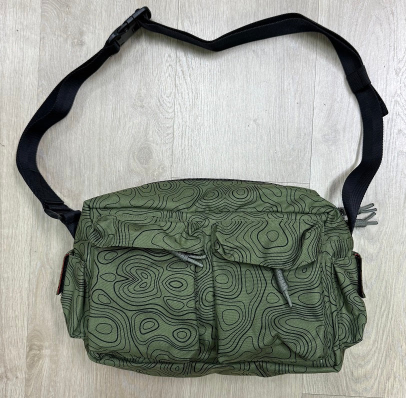 HGS Twin Pocket Tactical Sling Bag 8L (Green Terrain)