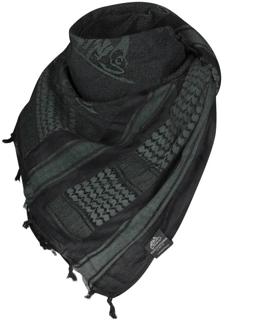 Helikon-Tex Logo Shemagh Cotton 121 cm x 110 cm - Shadow Grey