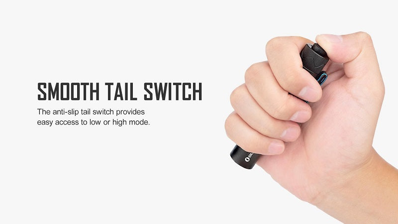 OLIGHT I5R EOS LED FLASHLIGHT - 350 LUMENS - INCLUDES 1 X USB-C RECHARGEABLE 14500 - BLACK (PACKAGING OPEN BEFORE TO SHOW CUSTOMER)