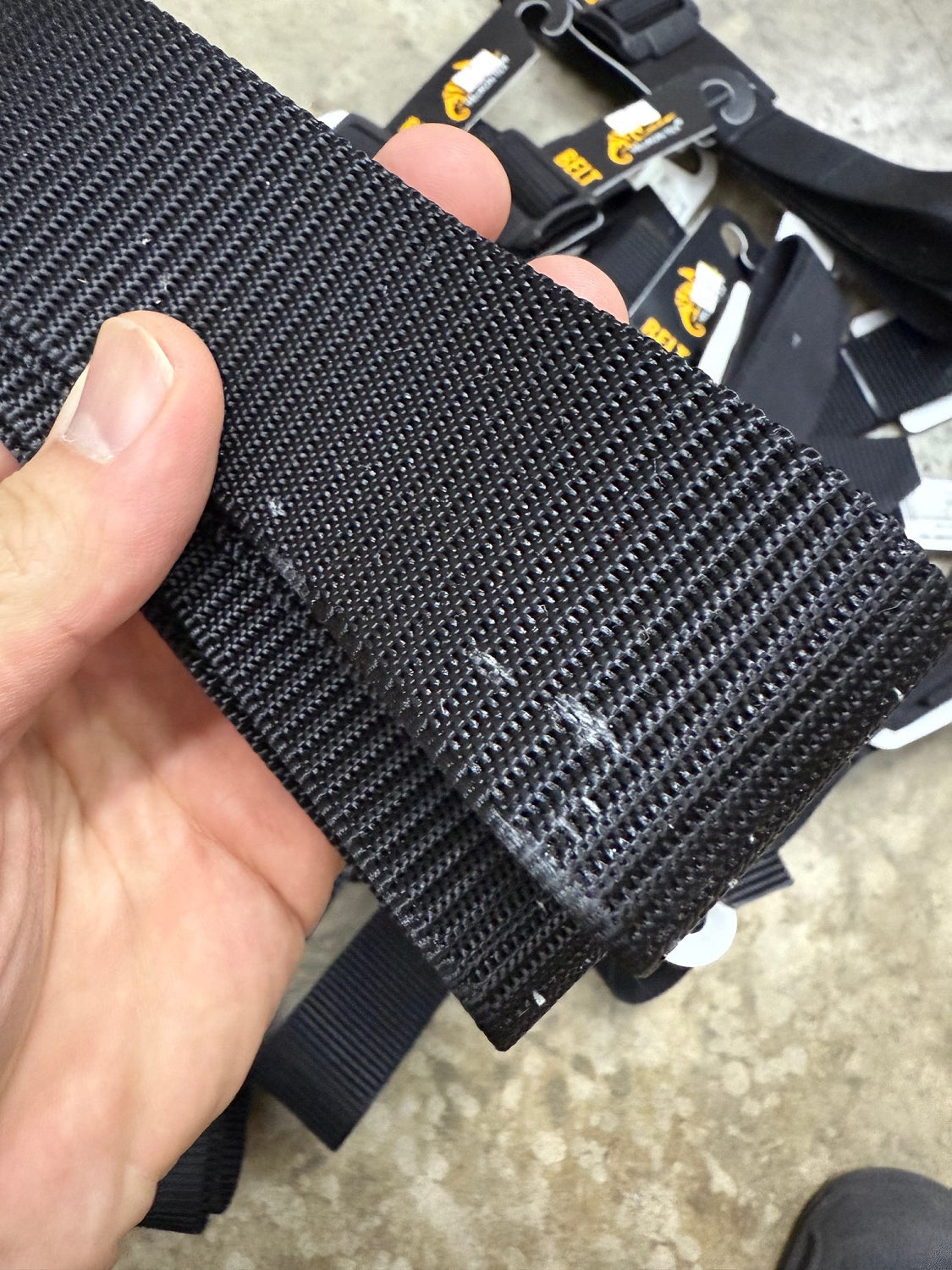 HELIKON-TEX UTL TACTICAL BELT - BLACK (SIZE M, STAINED WITH RANDOM WAX SPOTS)