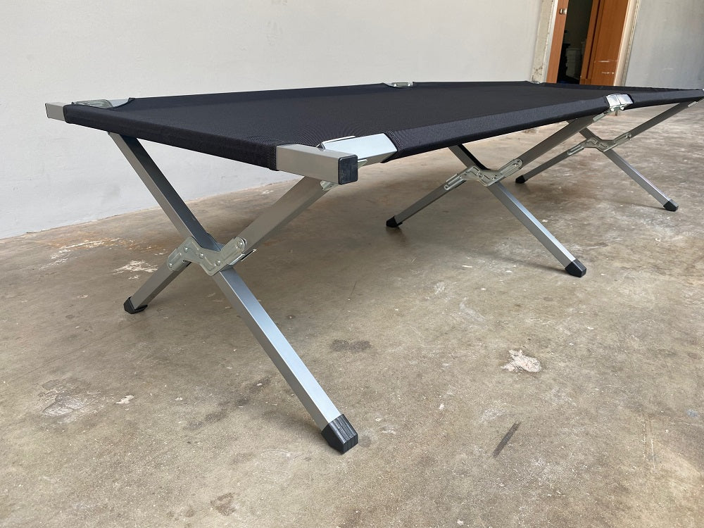 SAFARI BED / CAMPING BED (BLACK)