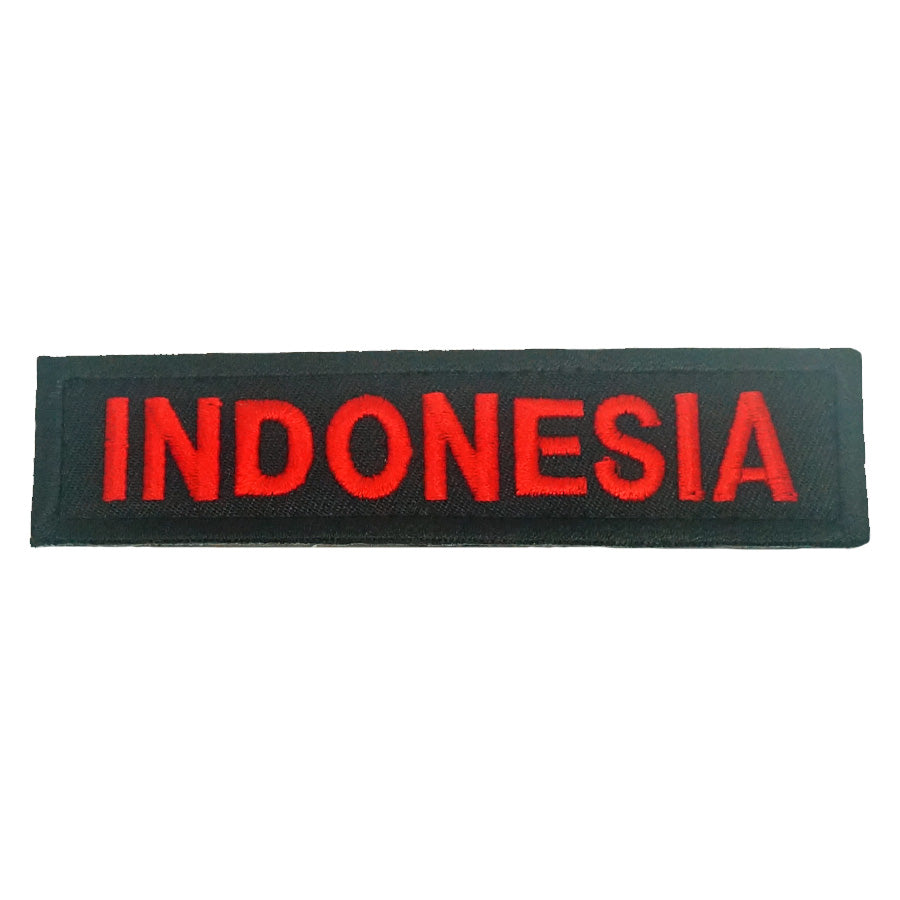 INDONESIA COUNTRY TAG - BLACK RED