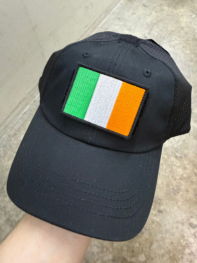 Ireland Flag Patch - 100% Embroidery with Hook Side Velcro Backing