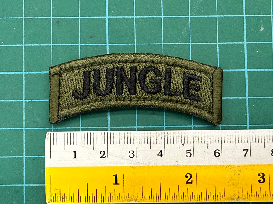 JUNGLE TAB 100% EMBROIDERY - 6 CM X 2 CM