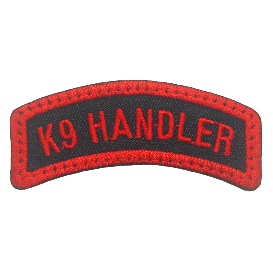 K9 HANDLER TAB - BLACK RED