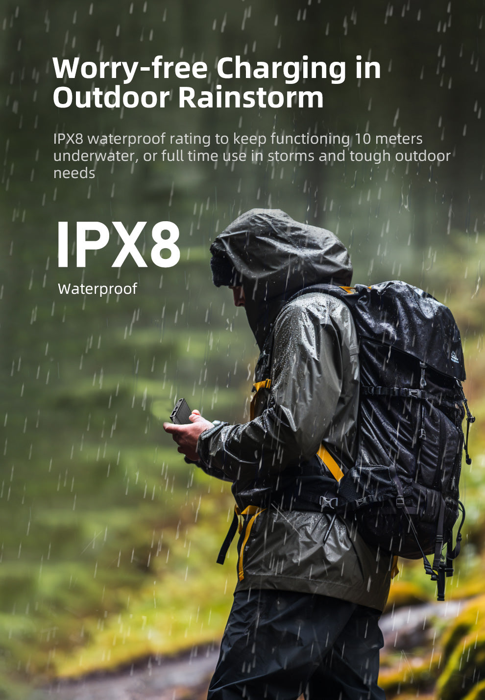 KLARUS K5 CARBON FIBER LIGHTWEIGHT IPX8 WATERPROOF POWERBANK 10000mAh