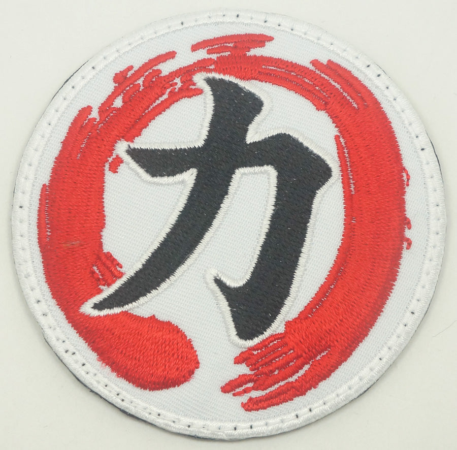 KANJI STRENGTH LI 力 PATCH - WHITE RED