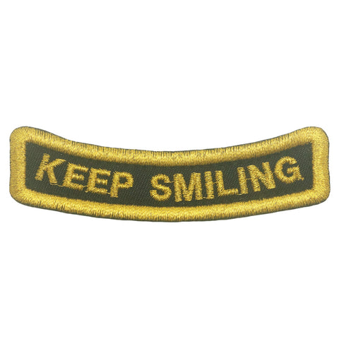 KEEP SMILING TAB - BLACK METALLIC GOLD