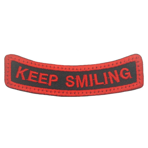 KEEP SMILING TAB - BLACK RED