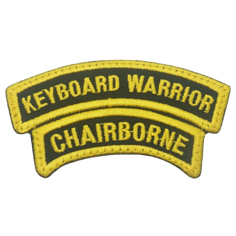 Chairborne Ranger Soldier KEYBOARD WARRIOR X CHAIRBORNE TAB - BLACK YELLOW – Hock Gift Shop ...