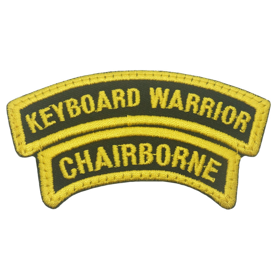 KEYBOARD WARRIOR X CHAIRBORNE TAB - BLACK YELLOW