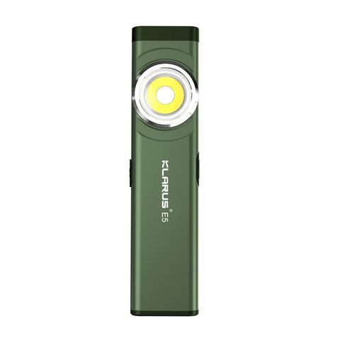 KLARUS E5 MAGNETIC BASE AND DUAL LIGHT SOURCE EDC FLASHLIGHT - 470 LUMENS