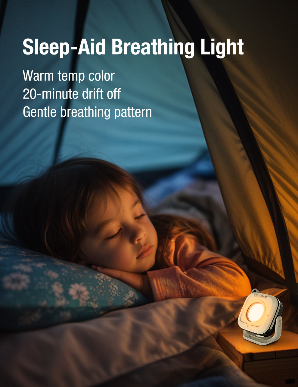 KLARUS CL5 MINI PORTABLE CAMPING LIGHT 650 LUMENS, 1200mAh BUILT-IN BATTERY